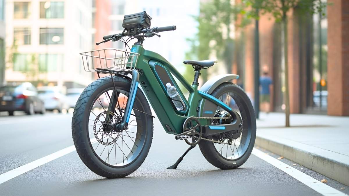 750W 20 Deer Electric Bike Full Suspension Step Thru Design 28MPH Ride