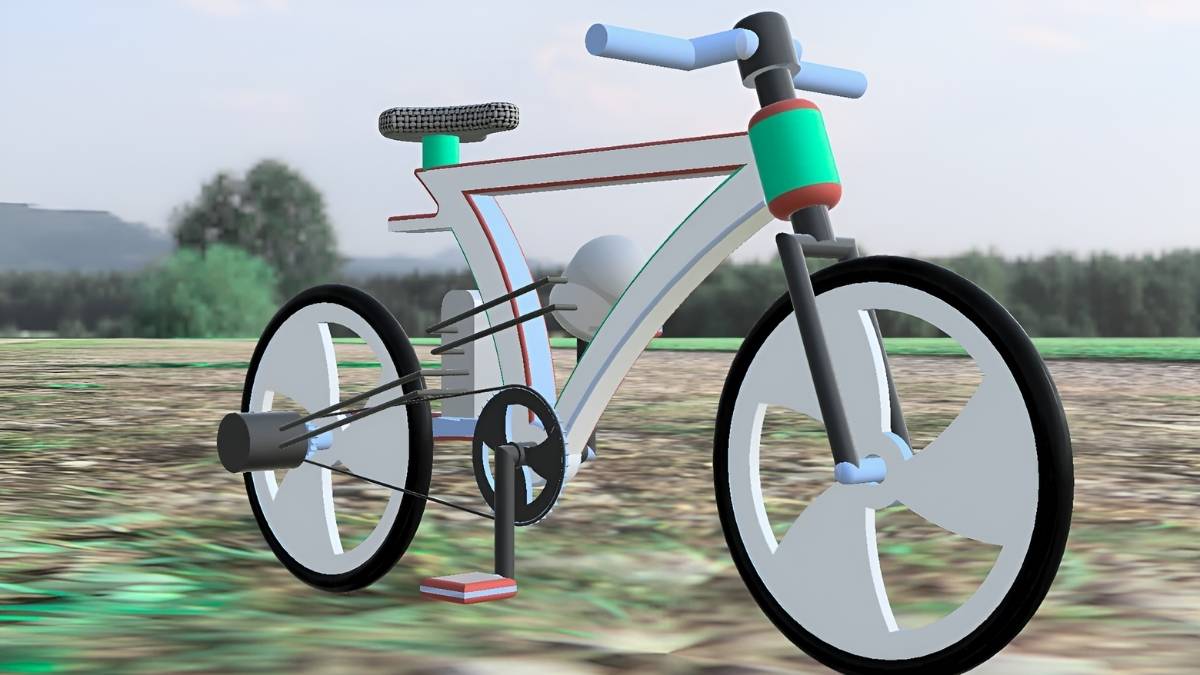 Realistic and Detailed 3D Printable Bicycle for Custom Fabrication Prototyping and Creative Projects