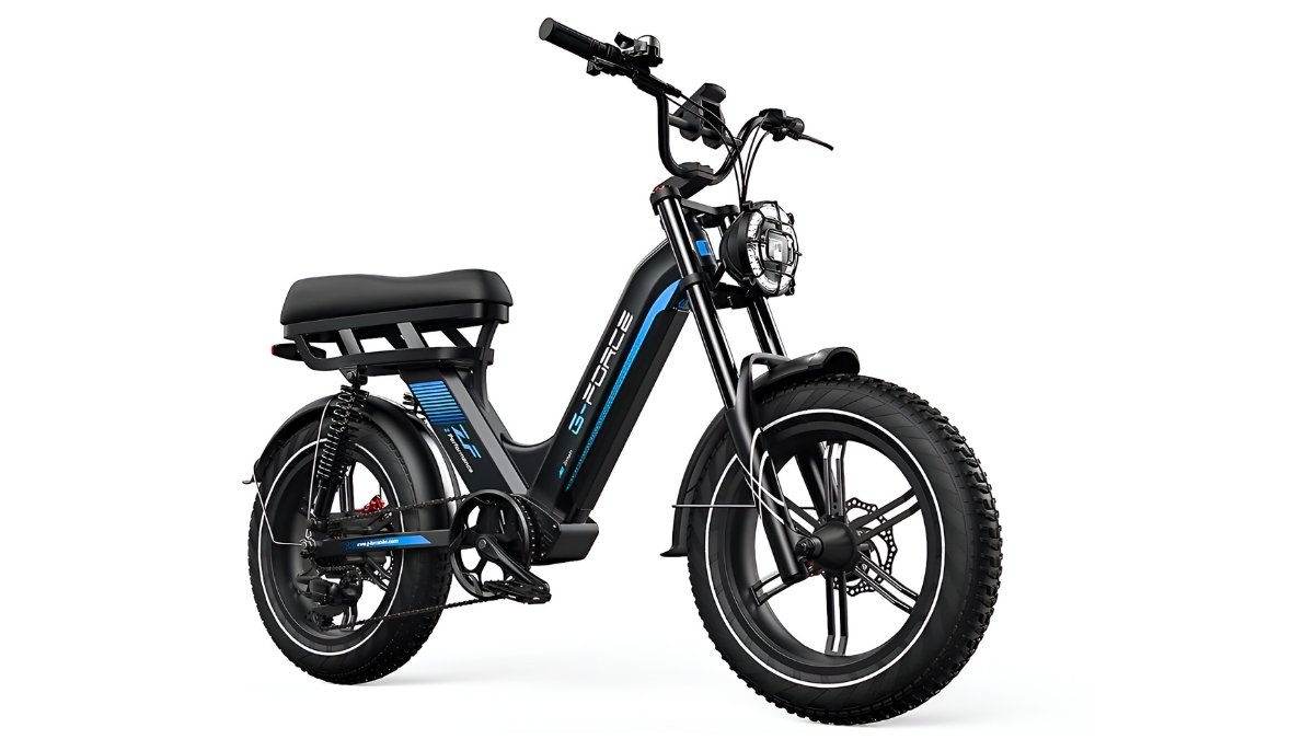 G FORCE ZF Moped Style Electric Bike 750W 48V 20Ah/13.5Ah with Full Suspension