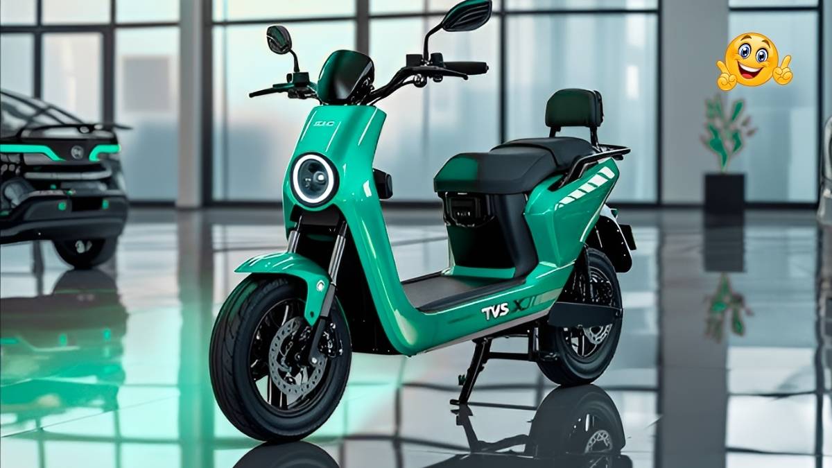 2026 TVS XL Electric Moped Cost Breakdown with Glossy Red Premium Desi Finish