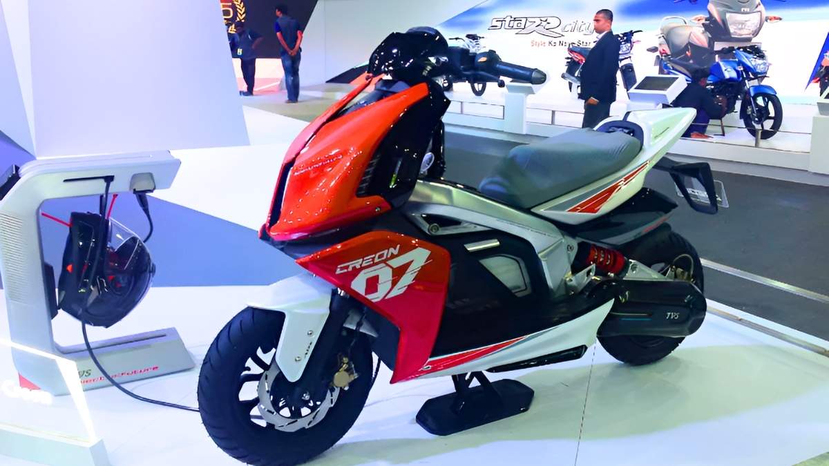 Auto Expo 2026 Highlights TVS Creon Electric Scooter Concept Features