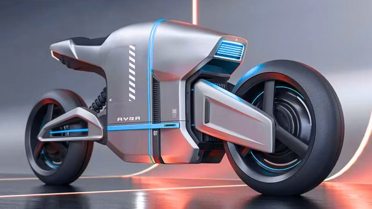 Cyberpunk Cityscape Electric Bikes Futuristic Urban Mobility Concepts